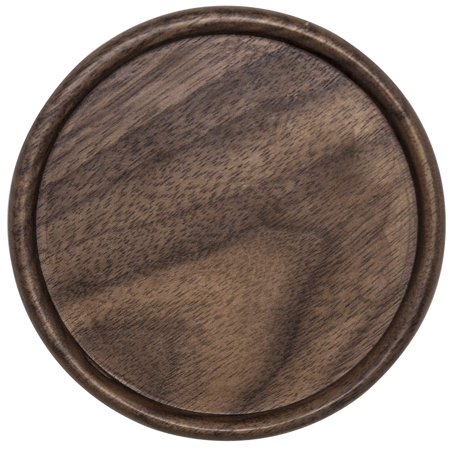 Wood Drink Coasters With Metal Holder, Goh Dodd 4 Inch 6 Pieces Wooden Coasters Cup Coaster Set For Bar Kitchen Home Apartment,